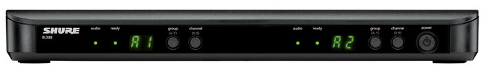 Shure BLX88-H9 BLX Series Dual-Channel Wireless Receiver, H9 Band (512-542MHz)