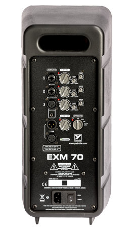 Yorkville EXM 70 Compact Portable PA With 3-Channel Mixer, 70W