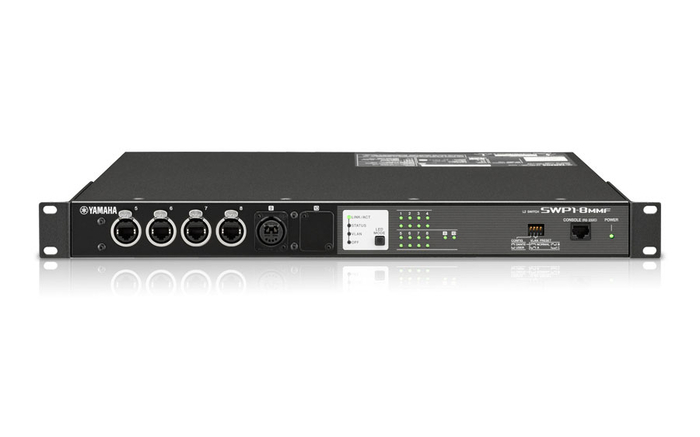 Yamaha SWP1-8MMF Switcher With EtherCon Ports, Opticalcon Port And Option Slot
