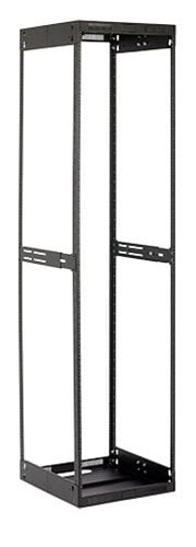 Lowell LVR38-1421 Variable Depth 38 Unit Rack, 14-21" Deep, Black