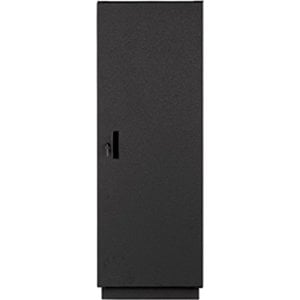 Lowell LXR-FD22 Solid Front Door For LXR Series 22 Unit Racks, Locking, Black