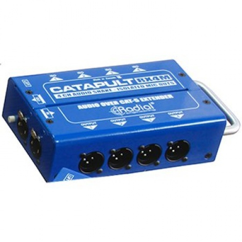 Radial Engineering CATapult RX4M 4-Channel Receiver, Balanced Outs, Mic-Level Transformers