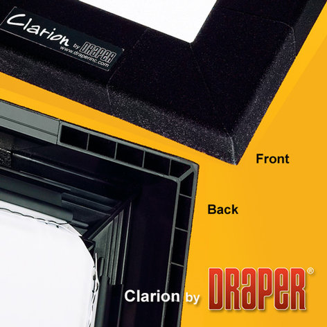 Draper 252195 65" X 104" Clarion Matt White Fixed Projection Screen
