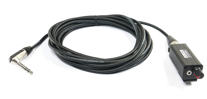 Elite Core PROHEX-CORE-18 18' XLRM To 1/4" TRS-M Headphone Extension Cable With Volume Control Beltpack