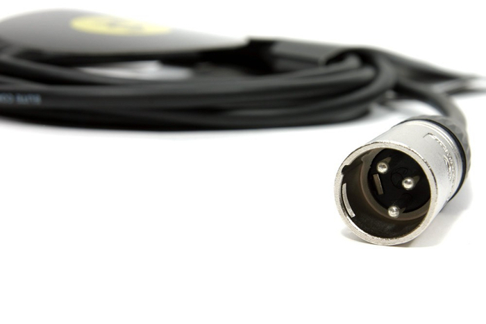 Elite Core PROHEX-CORE-18 18' XLRM To 1/4" TRS-M Headphone Extension Cable With Volume Control Beltpack