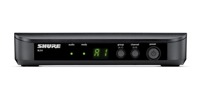 Shure BLX14-H10 BLX Series Single-Channel Wireless Bodypack System With WA302 Instrument Cable, H10 Band (542-572MHz)