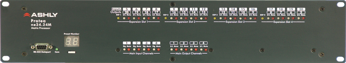 Ashly ne24.24M 16x8 16x8 Network Protea DSP Audio Matrix Processor