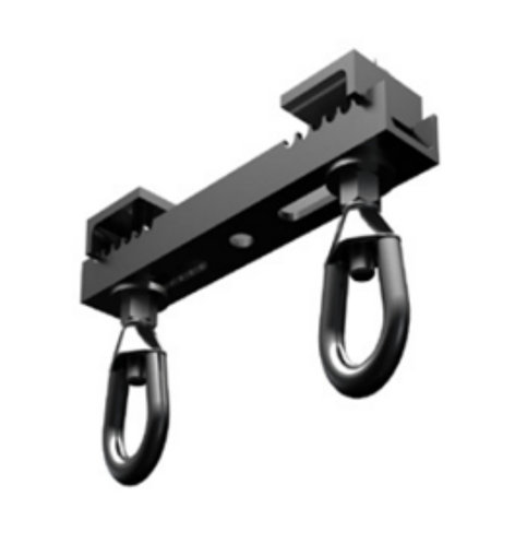 Adaptive Technologies Group BC3-8-2 12" Channel Style Dual Suspension Points Beam Clamp For 3-8" Beams, 2100lb WLL