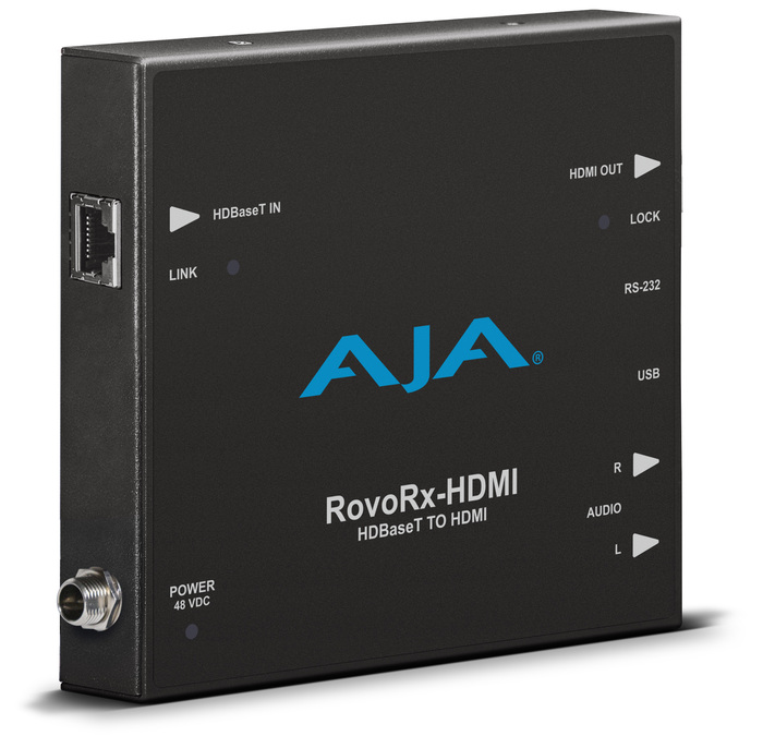 AJA RovoRX-HDMI UltraHD/HD HDBaseT Receiver To HDMI With PoH