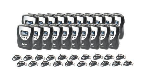 Williams AV PPA R38-20 Assistive FM Listening System - 20 Receivers, 20 Earphones