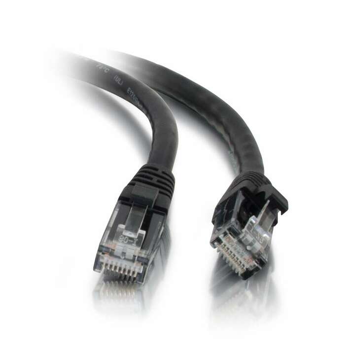 Cables To Go 20038 Cat5e Snagless Unshielded (UTP) Patch Cable Black Ethernet Network Patch Cable, 50 Ft