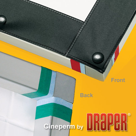 Draper 251127 54" X 96" Cineperm Matt White Fixed Projection Screen