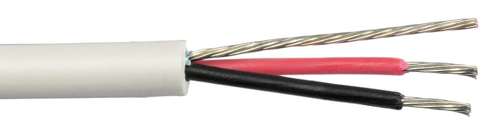 Liberty AV 22-1P-EZ-WHT 1000 Ft EZ-Strip 22 AWG Broadcast Audio Cable, White