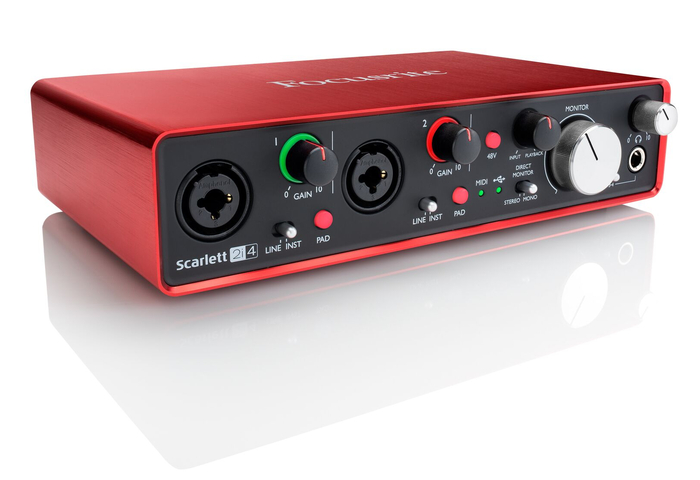 Focusrite Scarlett 2i4 2x4 USB Audio Interface, 2nd Generation