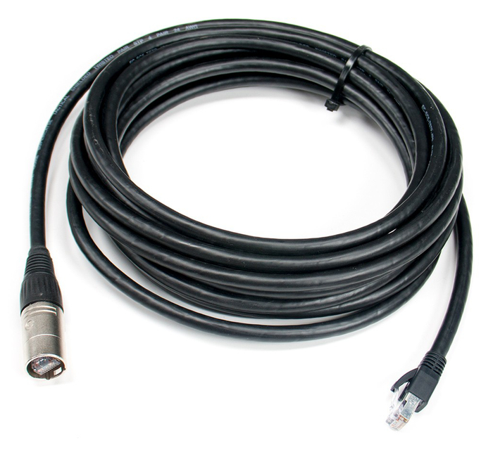 Elite Core PROCAT5E-S-RE-010 10' Ultra Flexible Shielded Tactical CAT5e Cable With Ethercon To RJ45 Connectors