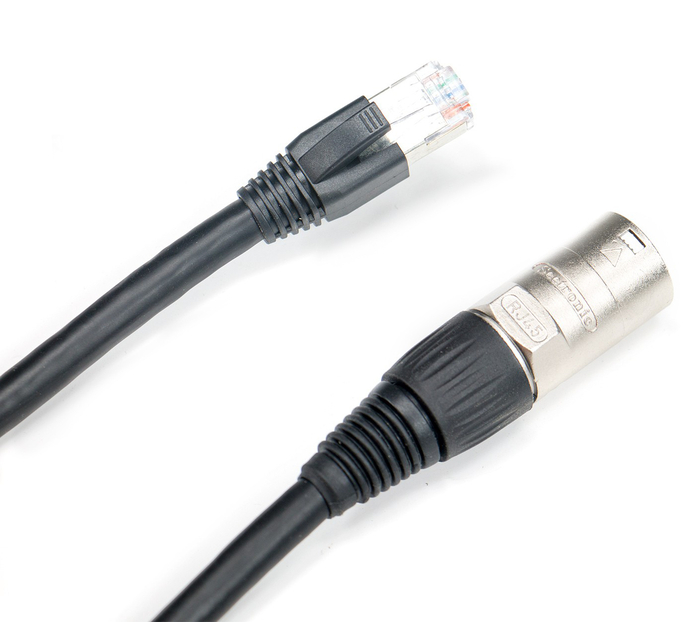 Elite Core PROCAT5E-S-RE-010 10' Ultra Flexible Shielded Tactical CAT5e Cable With Ethercon To RJ45 Connectors