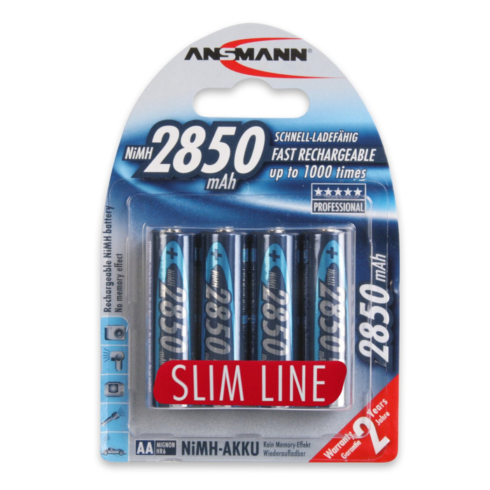 Ansmann AA-RECHARGEABLES AA Rechargeable Cells, 4 Pack