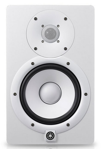 Yamaha HS7IW White Bi Amplified Monitor Speaker With 6.5" LF (60W) Cone, 1" HF (35W) Dome Installation Speaker
