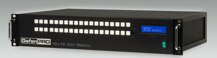 Gefen GEF-DVI-16416-PB 16x16 DVI Matrix With Front Panel Push Button Control