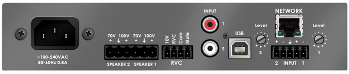 Stewart Audio DSP100-2-CV-D 100W DSP Processor 70V/100V, 2 Dante Channels In