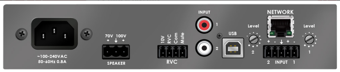 Stewart Audio DSP100-1-CV-D 100W DSP Processor 70V/100V, 2 Dante Channels In