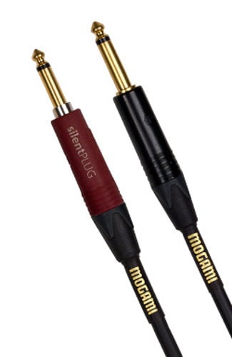 Mogami GOLD-INST-SILENT-S10 Gold Inst Silent S 10 Ft TRS-TRS Instrument Cable With Silent Plug