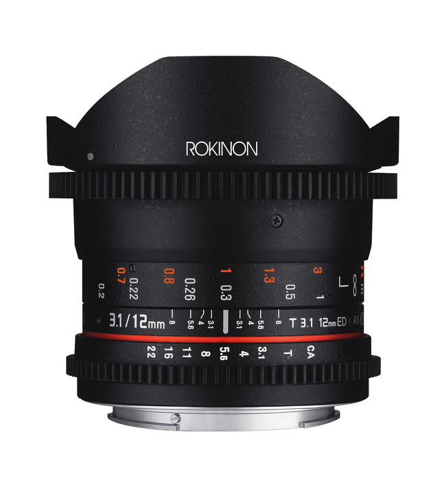 Rokinon DS12M 12mm T3.1 Rokinon 12mm T3.1 Full Frame Cine DS Fisheye Lens