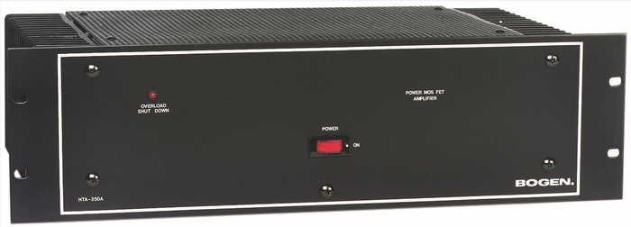 Bogen HTA250A Power Amplifier, 250W, 70V/25V