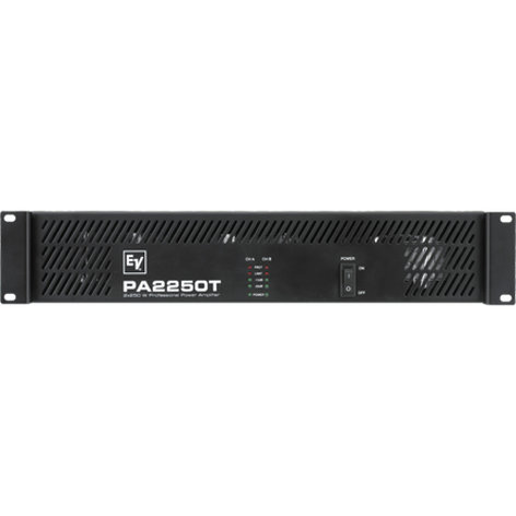 Electro-Voice PA2250T 2-Channel Class AB Commercial Power Amplifier, 2x270W