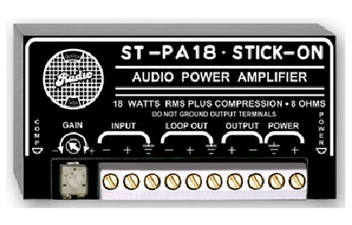 RDL ST-PA18 18W 8 Ohms Audio Power Amplifier