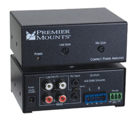 Premier Mounts CPA-50 50W Compact Power Amplifier