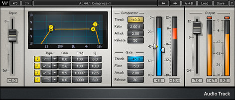 Waves AudioTrack Channel Strip Processing Plug-in (Download)