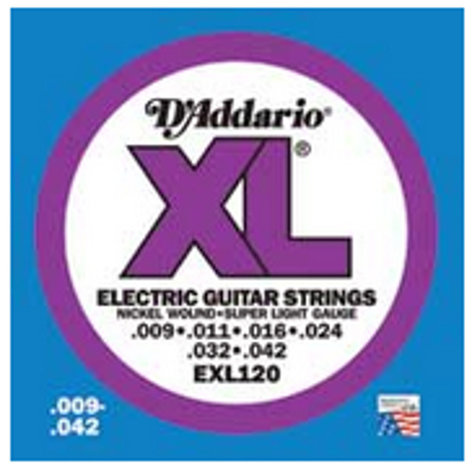 D`Addario EXL120-10P 10 Pack Of Super Light XL Electric Guitar Strings