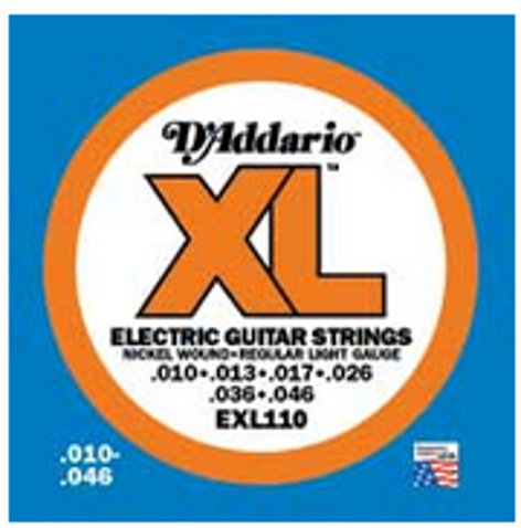 D`Addario EXL110-B25 25 Pack Of Regular Light XL Electric Guitar Strings