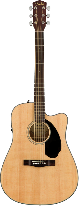 Fender CD-60SCE Dreadught Cutaway Acoustic-Electric Guitar With Solid Spruce Top And Mahogany Back And Sides