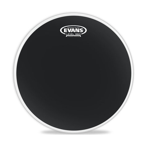 Evans TT12RBG 12" Resonant Black Tom Drum Head