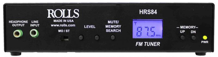 Rolls HRS84 Digital FM Tuner With XLR Outputs