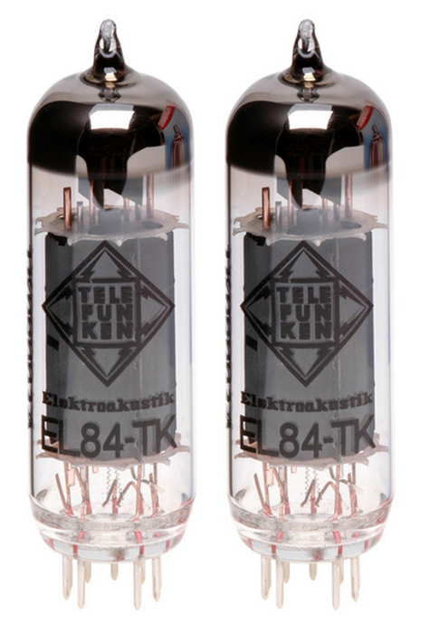 Telefunken EL84-TK-PAIR Pair Of EL84 Black Diamond Series Power Amplifier Vacuum Tubes