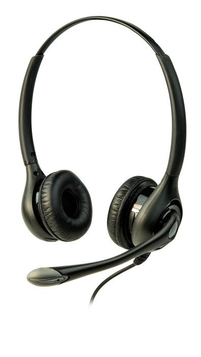 Listen Technologies LA-453 Headset 3 Dual On-Ear With Boom Microphone