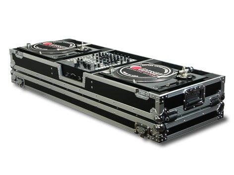 Odyssey FZDJ12W 50"x8"x22" Universal Turntable DJ Coffin With Wheels