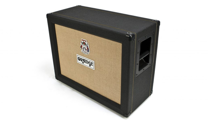 Orange PPC212-C-BLACK 120W 2x12" Closed-Back Guitar Speaker Cabinet With Celestion Vintage 30 Speakers In Black