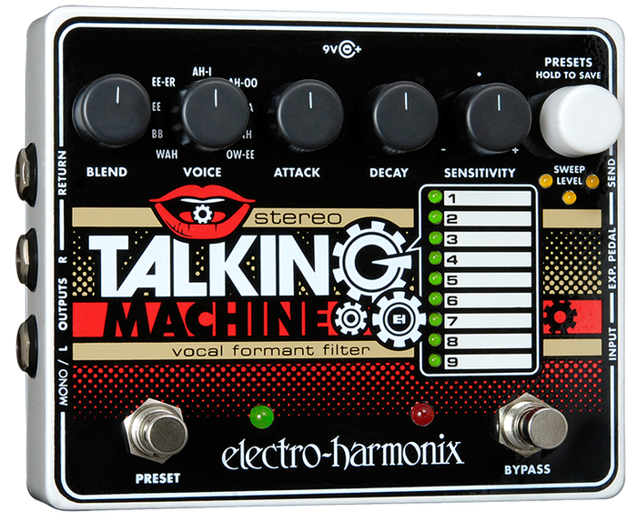 Electro-Harmonix STEREO-TALKING-MACHN Stereo-Talking-Machine Pedal Vocal Formant Filter