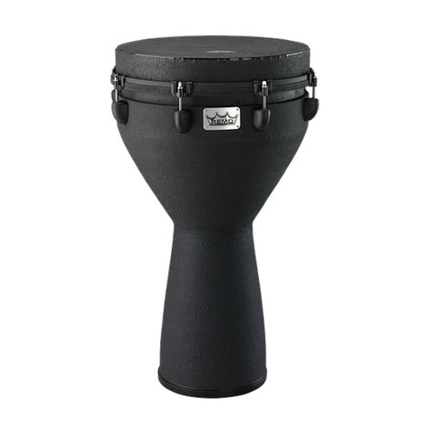 Remo DJ0014BE-U Mondo Djembe Drum 14" Djembe With Acousticon Shell, Black Earth