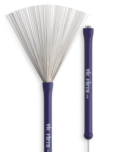 Vic Firth HB Heritage Brush Retractable Wire Brush With Rubber Handle