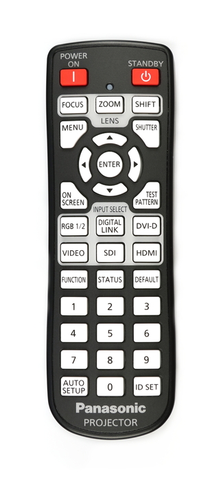 Panasonic N2QAYA000060 Remote Control For PT-DW830ULK, PT-DZ870