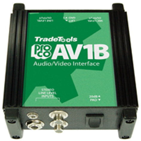 Pro Co AV1B A/V Direct Box With 1/8" Input