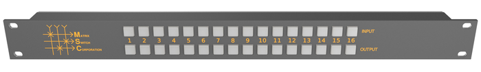 Matrix Switch MSC-CP16X16E 16x16 Elastomeric Remote Button Panel