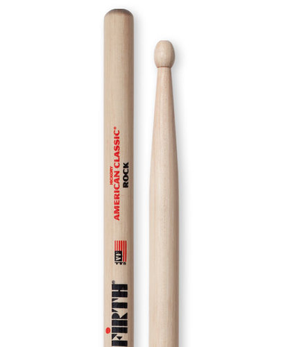 Vic Firth ROCK 1 Pair Of American Classic Rock Drumsticks With Wood Oval Tip