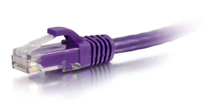 Cables To Go 04025 Cat6a Snagless Unshielded (UTP) Patch Cable Purple Ethernet Network Patch Cable, 2 Ft