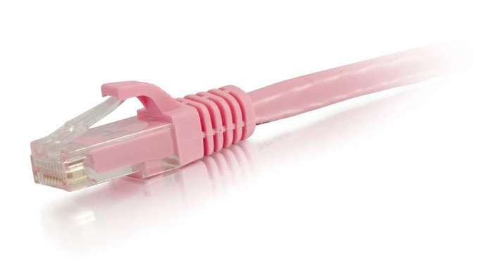Cables To Go 04044 Cat6a Snagless Unshielded (UTP) Patch Cable Pink Ethernet Network Patch Cable, 2 Ft